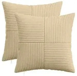 vidaXL Kissenbezug 2 pcs ALMELO Grau-Gr&uuml;n 50 x 50 cm Cord