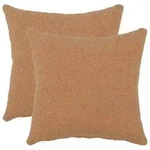 vidaXL Kissenbezug 2 pcs HEERLEN Beige 35 x 35 cm Boucl&eacute;