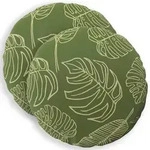 vidaXL Kissenbezug 2 pcs HEERLEN Blattdesign &Oslash; 30 cm Polyester