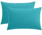 vidaXL Kissenbezug 2 pcs HEERLEN T&uuml;rkis 50 x 80 cm Polyester