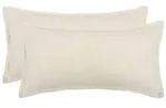 vidaXL Kissenbezug 2 pcs HOUTEN Creme 40 x 70 cm Boucl&eacute;