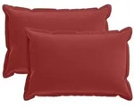vidaXL Kissenbezug 2 stk. HOUTEN Weinrot 40 x 60 cm Polyester