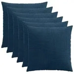 vidaXL Kissenbezug 6 pcs ALMELO Marineblau 80 x 80 cm Cord