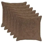 vidaXL Kissenbezug 6 stk. HOUTEN Hellbraun 80 x 80 cm