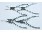 Seegeringzangen Set, 4 tlg, mit Tasche, Sprengringzange