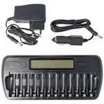 Microprozessor-gesteuertes NIMH Ladeger&auml;t mit LCD-Display f&uuml;r 1-12 AA oder AAA
