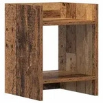 vidaXL Pflanzenst&auml;nder mit Regal Altholz 30 x 30 x 40 cm Holzwerkstoff