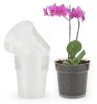 KINGLAKE 11.5CM Orchideent&ouml;pfe, Durchsichtige Blument&ouml;pfe, 6 St&uuml;ck Pflanztopf f&uuml;r