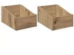 vidaXL LP Plattenbox 2 stk. Artisan-Eiche 23 x 33 x 16 cm