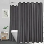 Duschvorhang 300x200 Wasserdicht Dunkelgrau H200 x B300 cm (1er Pack)