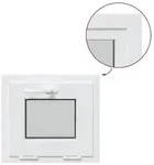 vidaXL Kippfenster f&uuml;r den Keller RISOR 45 x 40 cm PVC und Glas