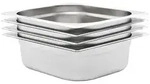 vidaXL Gastronormbeh&auml;lter 4 Stk. GN 1/2 100 mm Edelstahl