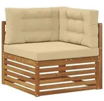 vidaXL Outdoor Ecksofa Massivholz Akazie Natur