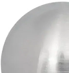 vidaXL Geb&uuml;rsteter Ball &Oslash; 20 cm Silber Edelstahl 201