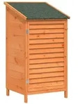 vidaXL Garten Shed Braun 59 x 56 x 113,5 cm Massivholz aus Fichte