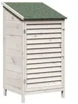 vidaXL Garten Shed Wei&szlig; 59 x 56 x 113,5 cm Massivholz aus Fichte