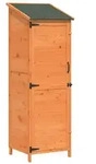 vidaXL Garten Shed Braun 59,5 x 56 x 176,5 cm Holzwerkstoff