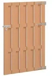 vidaXL Gartentor 100 x 150 cm WPC und Aluminium Braun