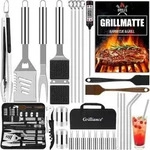 Grillbesteckset 30tlg M&auml;nner Geschenke Campingzubeh&ouml;r Grillzubeh&ouml;r