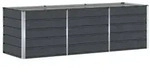 vidaXL Pflanzk&uuml;bel Anthrazit 240 x 80 x 75 cm Stahl