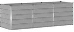 vidaXL Pflanzk&uuml;bel Hellgrau 240 x 80 x 75 cm Stahl