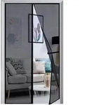 Fliegengitter Balkont&uuml;r 85x225cm Magnetisch Schwarz ohne Bohren
