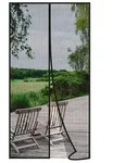 Magnet Fliegengitter T&uuml;r 60x180cm Schwarz ohne Bohren