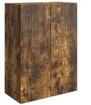 vidaXL Wandschrank Ger&auml;ucherte Eiche 66 x 34,5 x 90 cm Holzwerkstoff