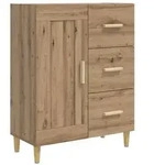vidaXL Sideboard Artisan-Eiche 69,5 x 34 x 90 cm Holzwerkstoff