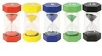 EDUPLAY 120487 Riesen Sanduhren-Set 2, 3, 5, 10 &15 min, mehrfarbig (1 Set)