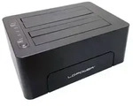LC-Power LC-DOCK-C-V2 Docking Station Dual SATA HDD/SSD USB-C 3.2 Gen 1 Cloning -