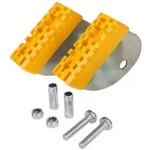 Hailo Schwenkfu&szlig;-Set in signalgelb f&uuml;r Hailo Sprossenleitern mit Ovaltraverse
