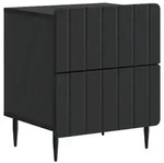 vidaXL Nachttisch Schwarz 43 x 34,5 x 49,5 cm Holzwerkstoff