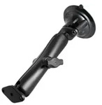 Ram Mounts RAM-B-166U-C - 228,6 mm - Twist-Lock Suction Cup Double Ball Mount