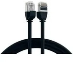 RJ45 Patchkabel Cat.6A U/FTP TPE, 4mm ultraflex schwarz 0,25m Kupferverkabelung