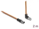 Delock Netzwerkkabel - 8-polig M12 (M) gerade zu RJ-45 (M)