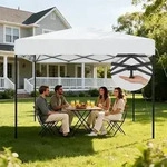 Aufun Pop Up Pavillon 3x3m Wasserdicht Winterfest Stabil, UV Schutz Faltpavillon