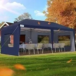Quictent Faltpavillon 3x6m wasserdicht | Partyzelt, Gartenpavillon, stabil, mit