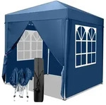 Pavillon 2x2 m,Faltpavillon,Wasserdicht Stabil Winterfest UV Schutz 50+,420D