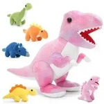 MorisMos 6 st&uuml;cke Dino Kuscheltier XXL Set, 50cm gro&szlig; Dino Kuscheltier mit 5...
