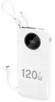 Dudao K13 10000mAh Powerbank integriertem Kabel - Wei&szlig;