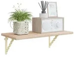 vidaXL Wandregalhalterungen 12 stk. Antik Wei&szlig; 14,5 x 14,5 x 3 cm