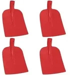 vidaXL Schaufelkopf 4 pcs Rot 32 x 24,5 cm Pulverbeschichteter Stahl