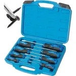 8-teiliges magnetisches Schraubendreher-Set mit Nichrom-Spitze, 4 Kreuzschlitz-...