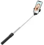 Selfie-Stick 0,7 m f&uuml;r Telefon &ndash; Schwarz WRY1S Teleskopstativ mit Bluetooth