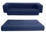 ANONER Faltbares Boden-Doppelsofa, 2-in-1-Faltmatratze mit Memory-Form, geeignet f&uuml;r