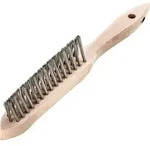 Kehlnahtb&uuml;rste V4A glatt 3-reihig 0,3mm Lessmann