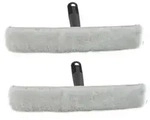 Novaliv 2x Fensterwischer 25 cm Einwascher aus Vlies Einsch&auml;umer zum Fensterputzen