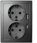 McPower Schutzkontakt-Steckdose, Flair, Quickcharge Anschl&uuml;sse, PD, 1x USB-C,...