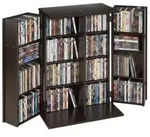 VEVOR Medienregal, 4-Ebenen DVD-Regal, 610x368x846 mm Medienschrank,